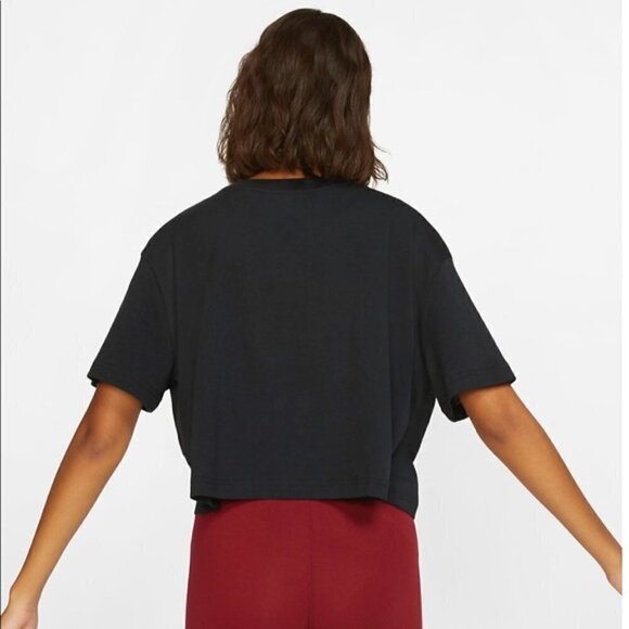 NWT Nike Sportswear Women's Feminism Black Rebel Cropped T-Shirt size XXL - Picture 3 of 10